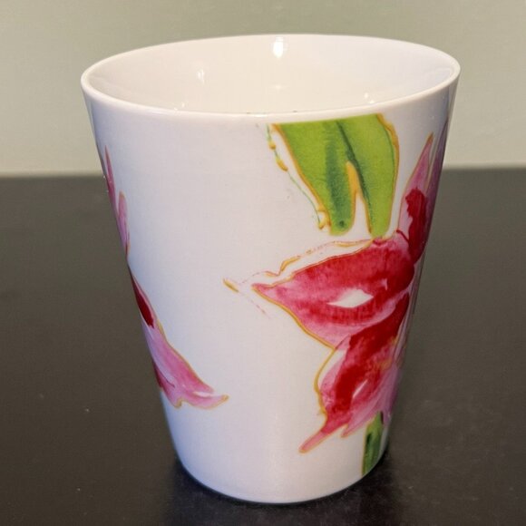 Paula Deen AMARYLLIS Mauve Pink Floral Ceramic Teacup Coffee Cup Mug - Picture 4 of 10